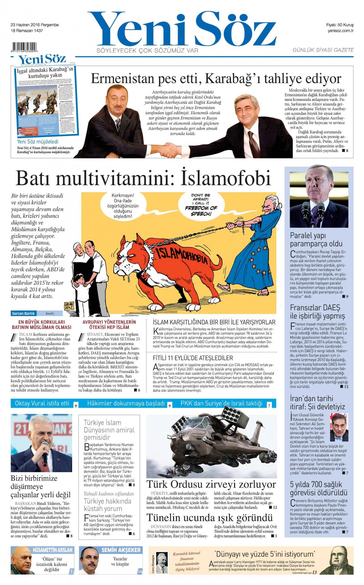 23 Haziran 2016 gazete manşetleri - 741