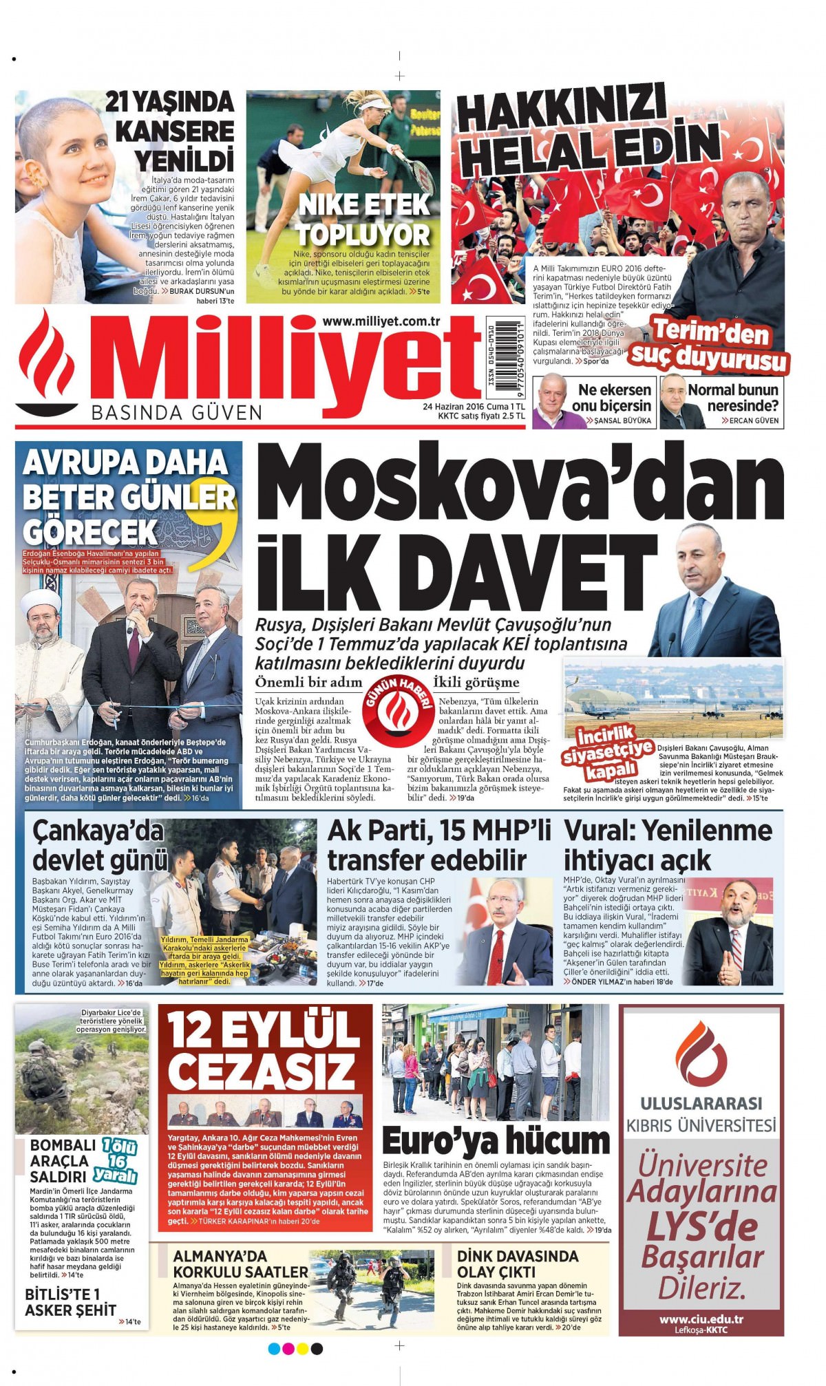 24 Haziran 2016 gazete manşetleri - 27