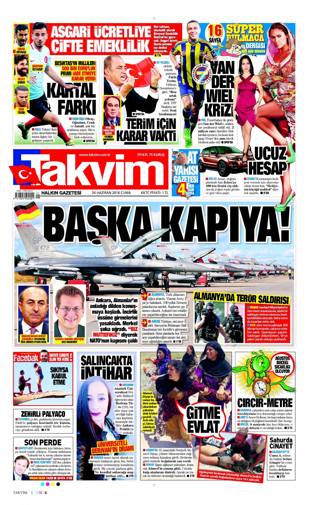 24 Haziran 2016 gazete manşetleri - 21