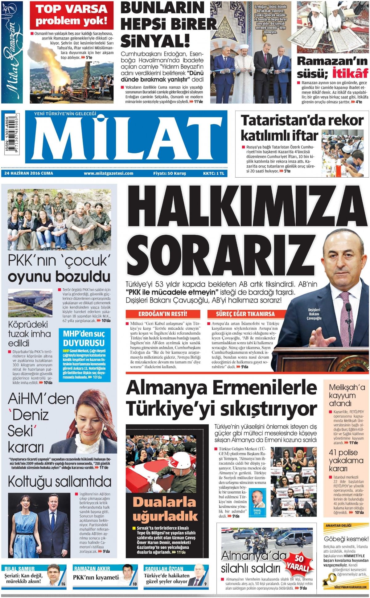 24 Haziran 2016 gazete manşetleri - 20