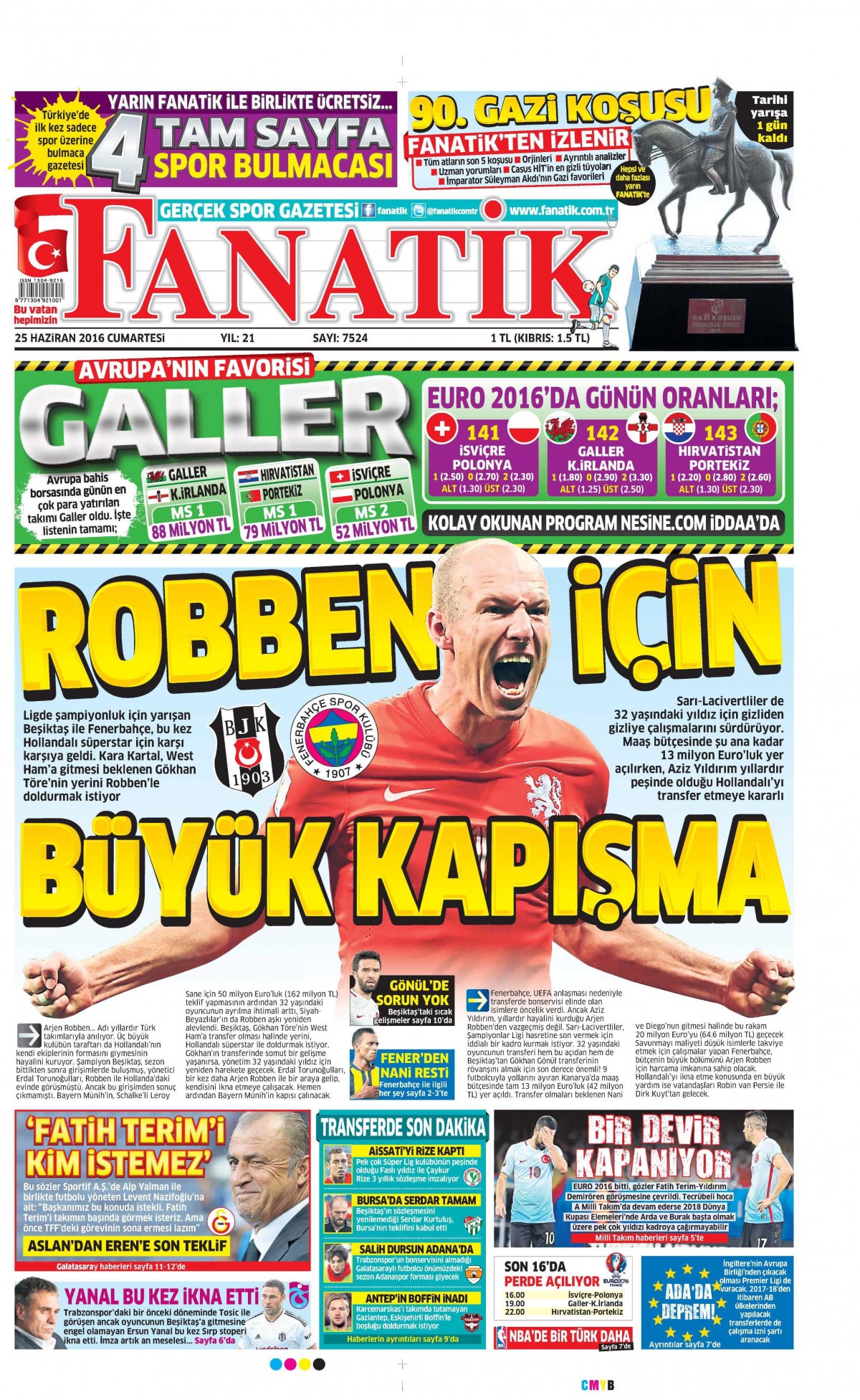 25 Haziran 2016 gazete manşetleri - 705