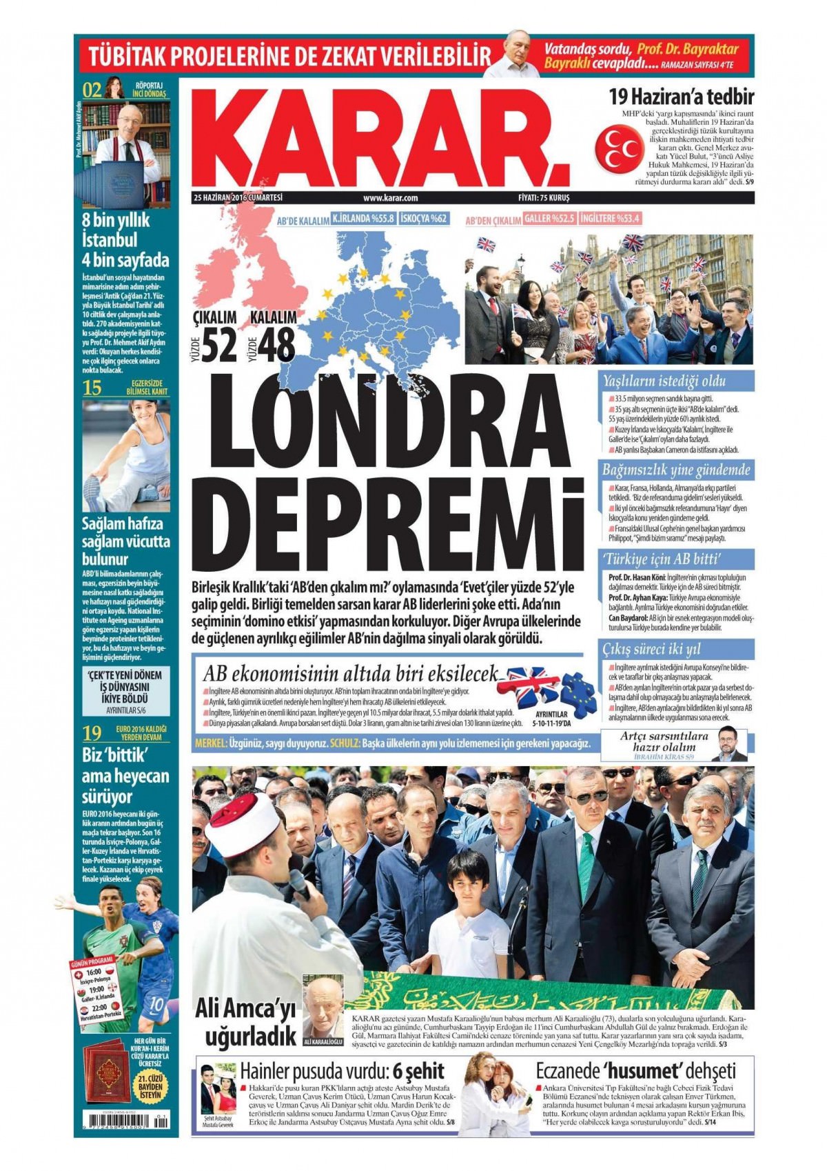 25 Haziran 2016 gazete manşetleri - 635