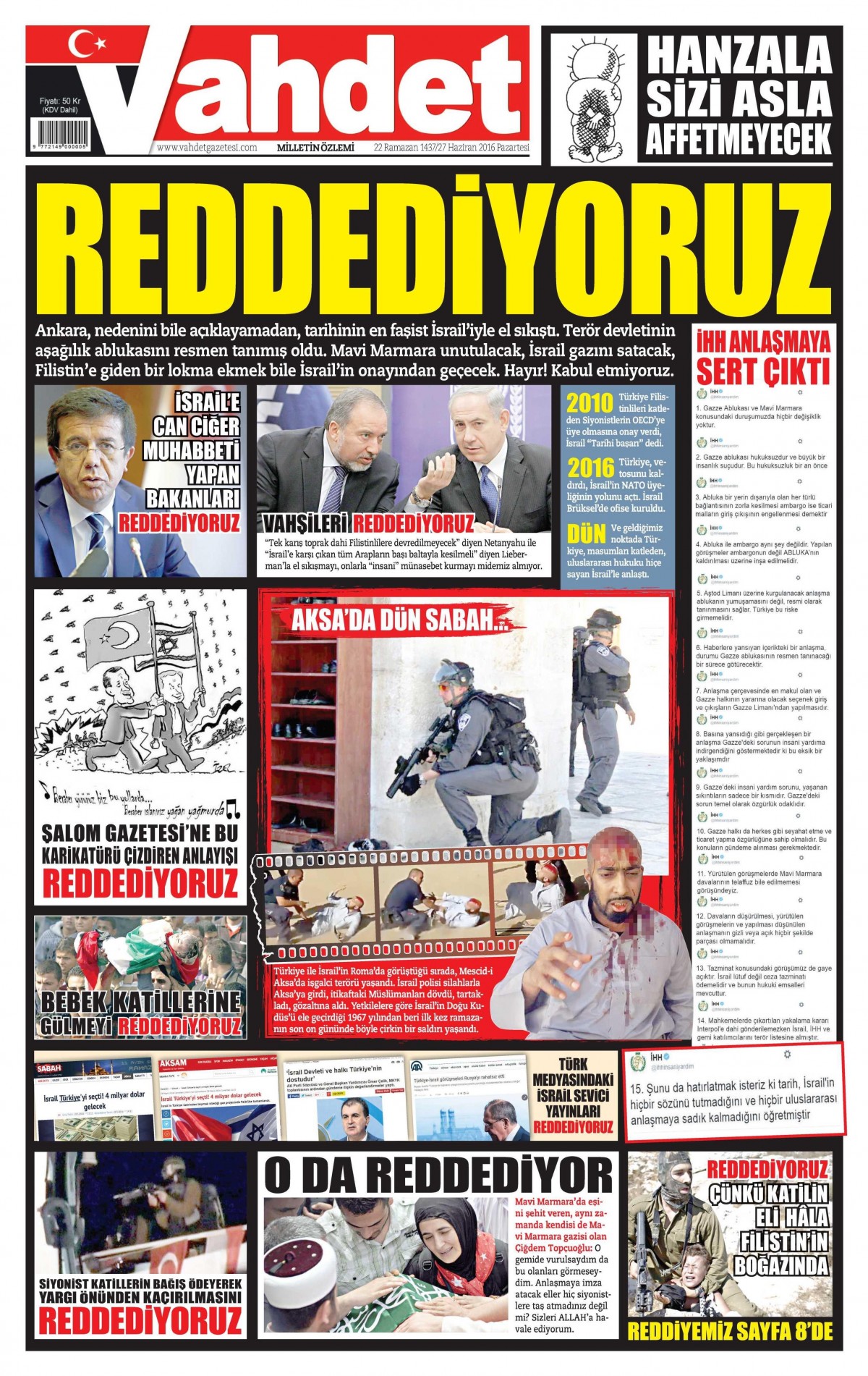 27 Haziran 2016 gazete manşetleri - 815