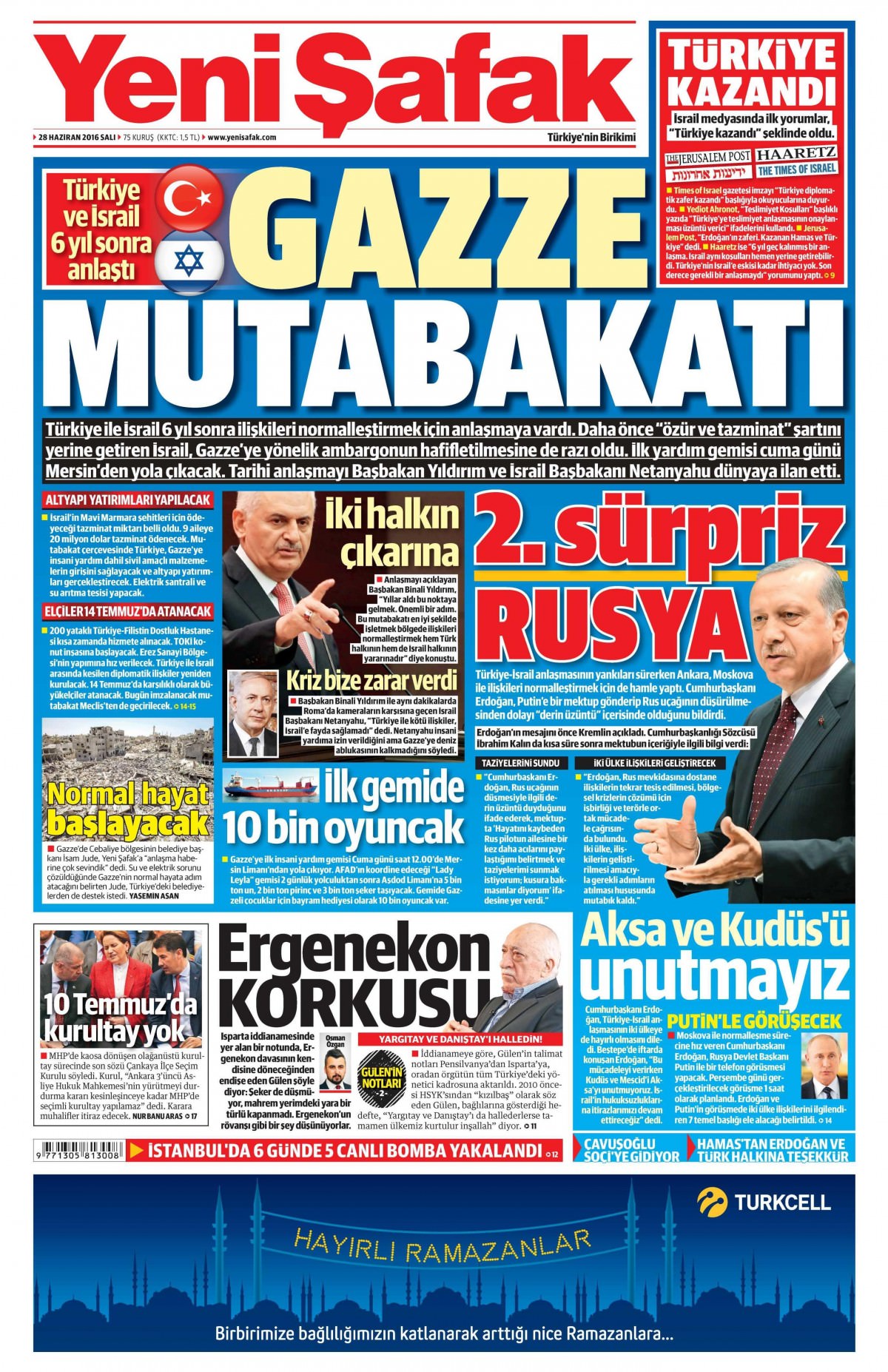 28 Haziran 2016 gazete manşetleri - 693