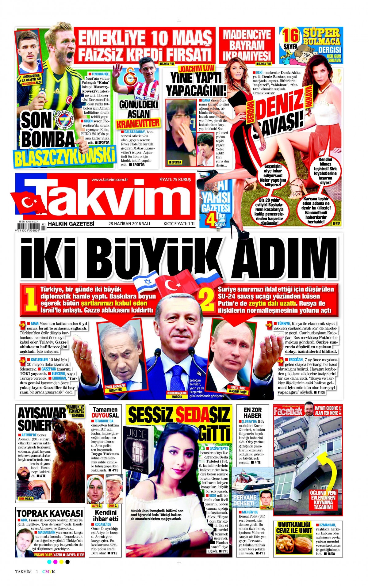 28 Haziran 2016 gazete manşetleri - 787