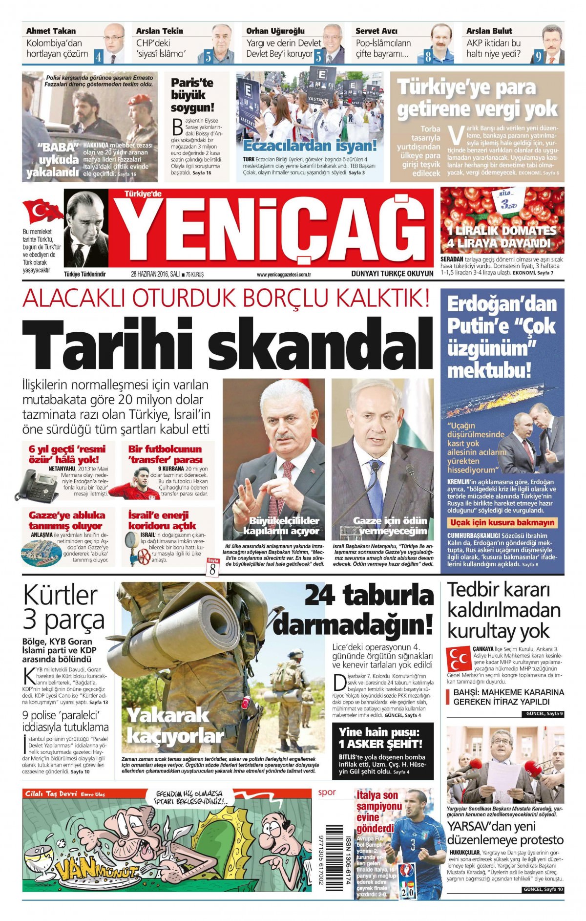 28 Haziran 2016 gazete manşetleri - 757
