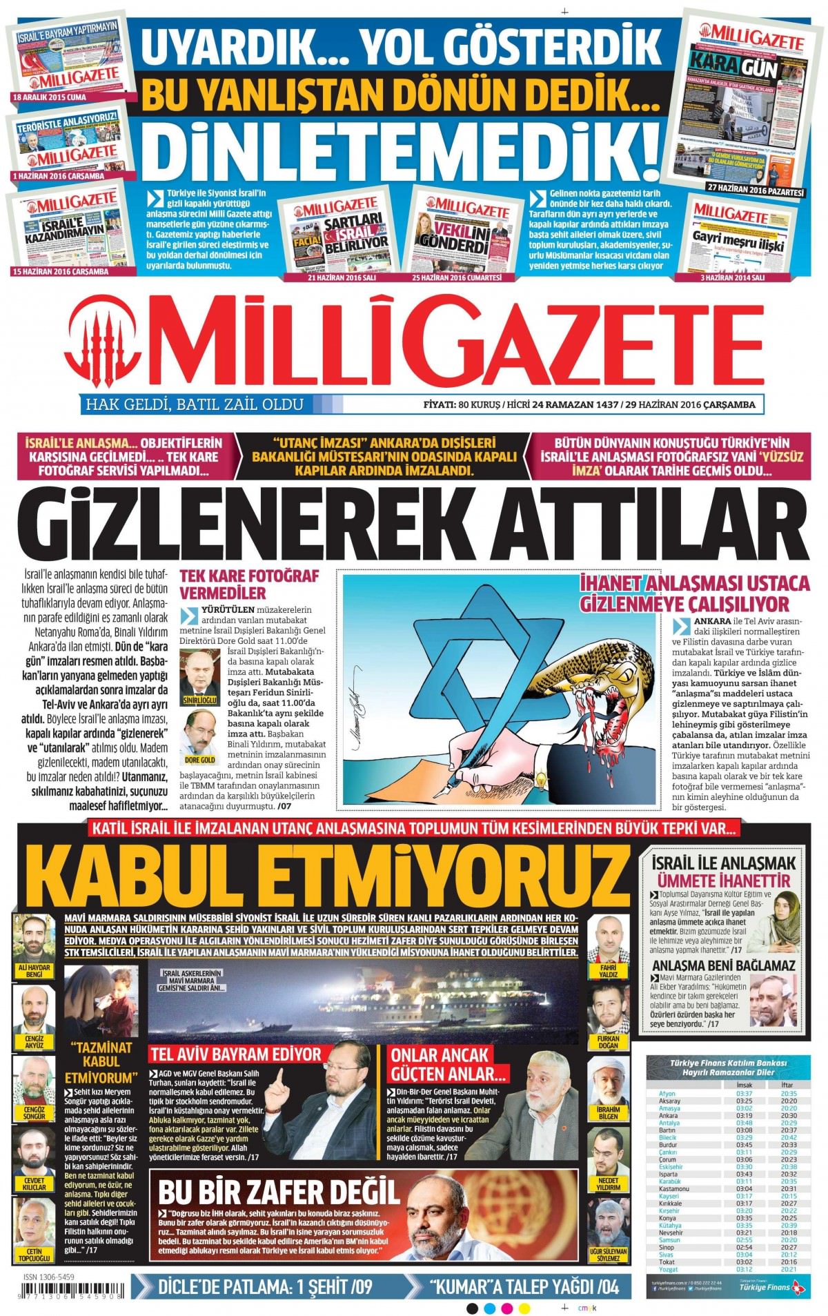 29 Haziran 2016 gazete manşetleri - 867