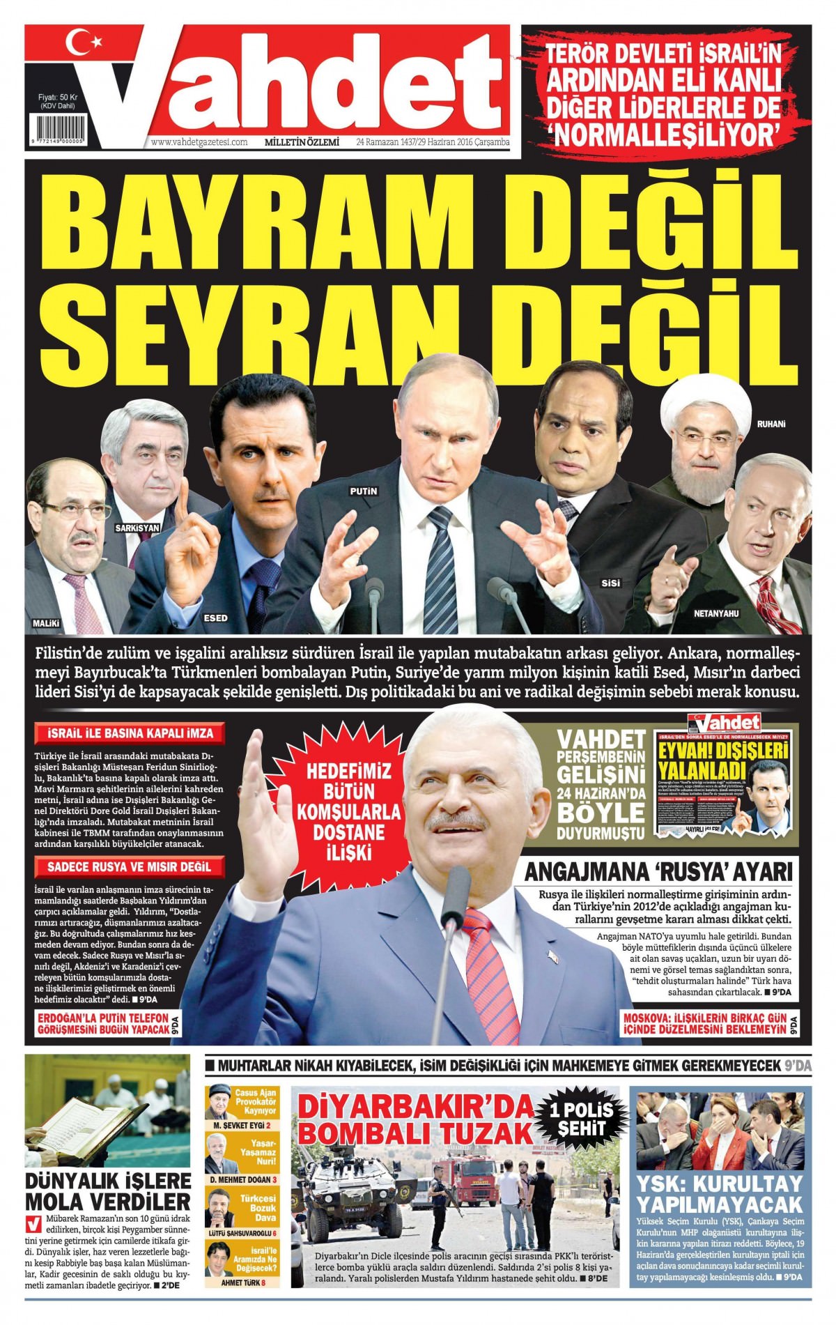 29 Haziran 2016 gazete manşetleri - 570