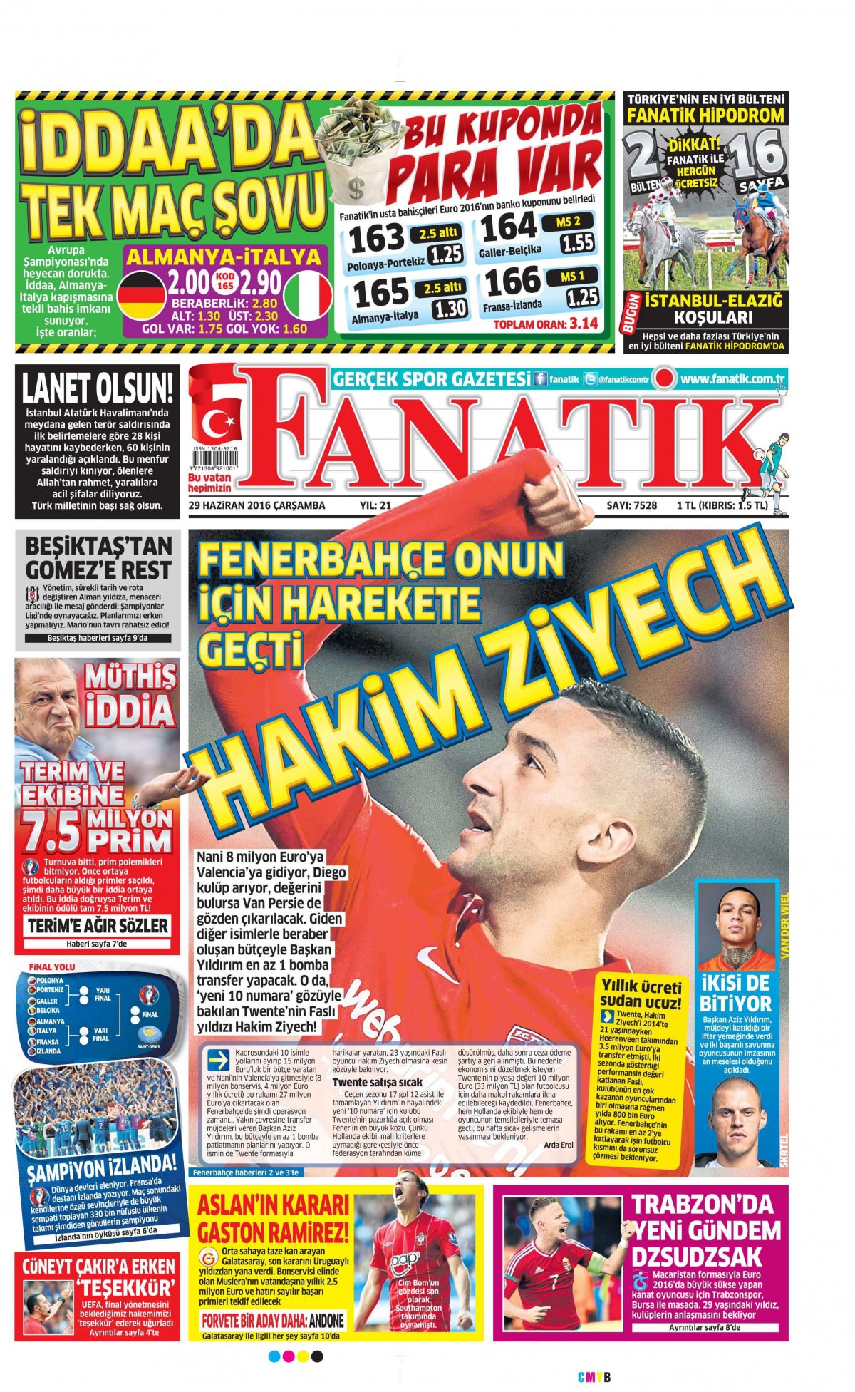 29 Haziran 2016 gazete manşetleri - 611