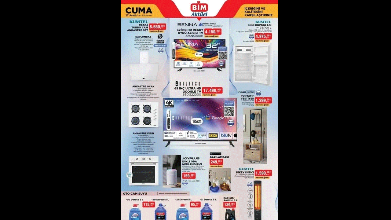 BİM aktuel 27 Aralık kataloğuyla yayımlandı. - 3