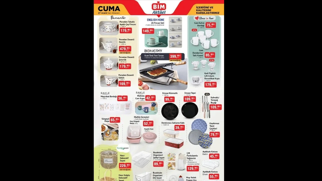 BİM aktuel 27 Aralık kataloğuyla yayımlandı. - 4