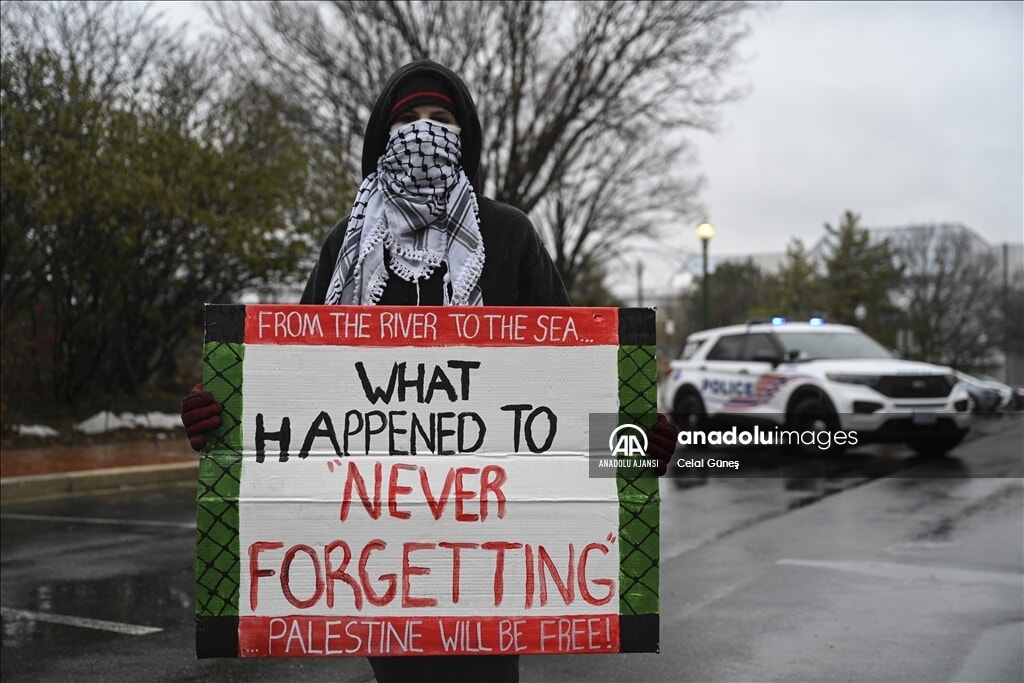 Filistin'e destek için Washington DC'de büyüyen protestolar - 1