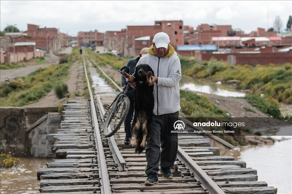 Bolivya'nın Viacha kentinde sel felaketi - 5