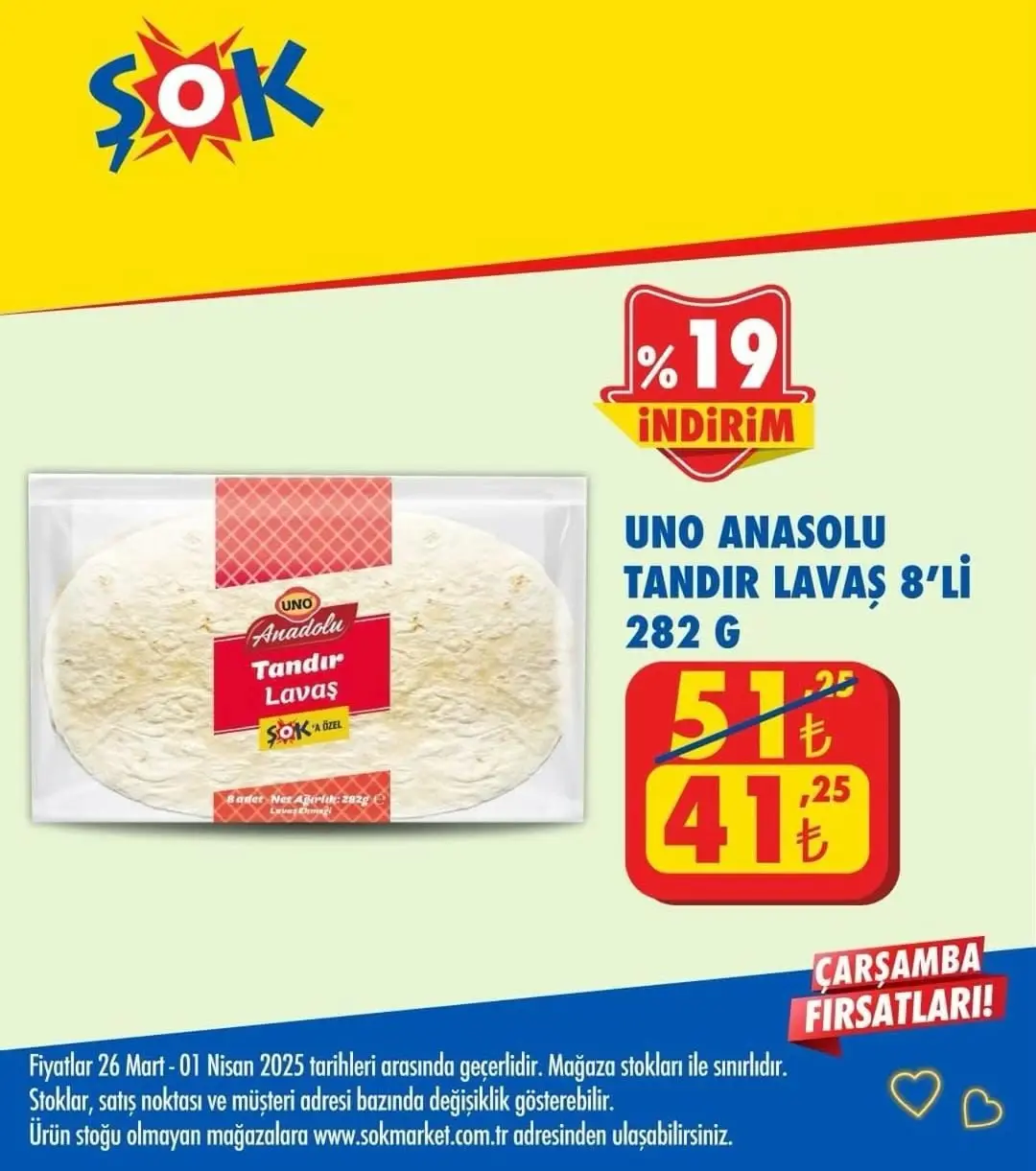 ŞOK 26 Mart kataloğu yayında: Bahar indirimi başladı! ŞOK Market 26 Mart - 1 Nisan kataloğu - 91