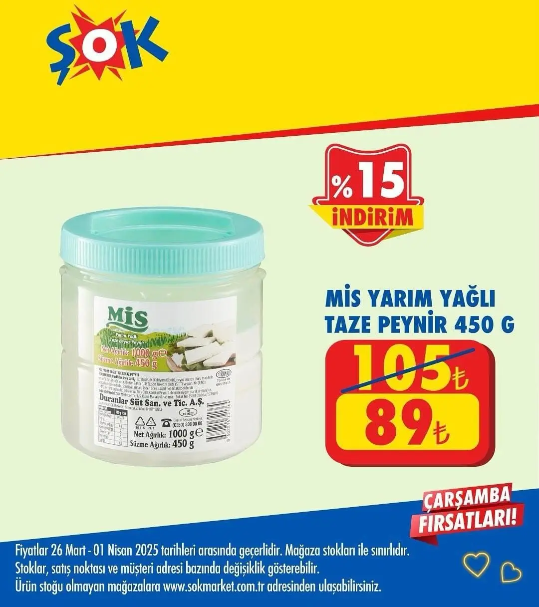 ŞOK 26 Mart kataloğu yayında: Bahar indirimi başladı! ŞOK Market 26 Mart - 1 Nisan kataloğu - 99