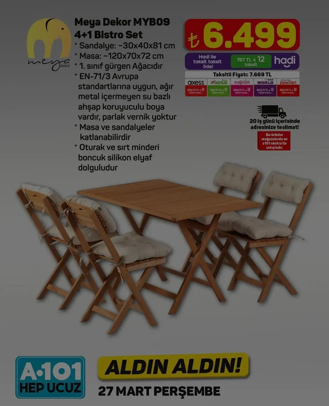 A101'de Bu Hafta Neler Var? 27 Mart - 2 Nisan İndirimli Ürünler Listesi - 94051