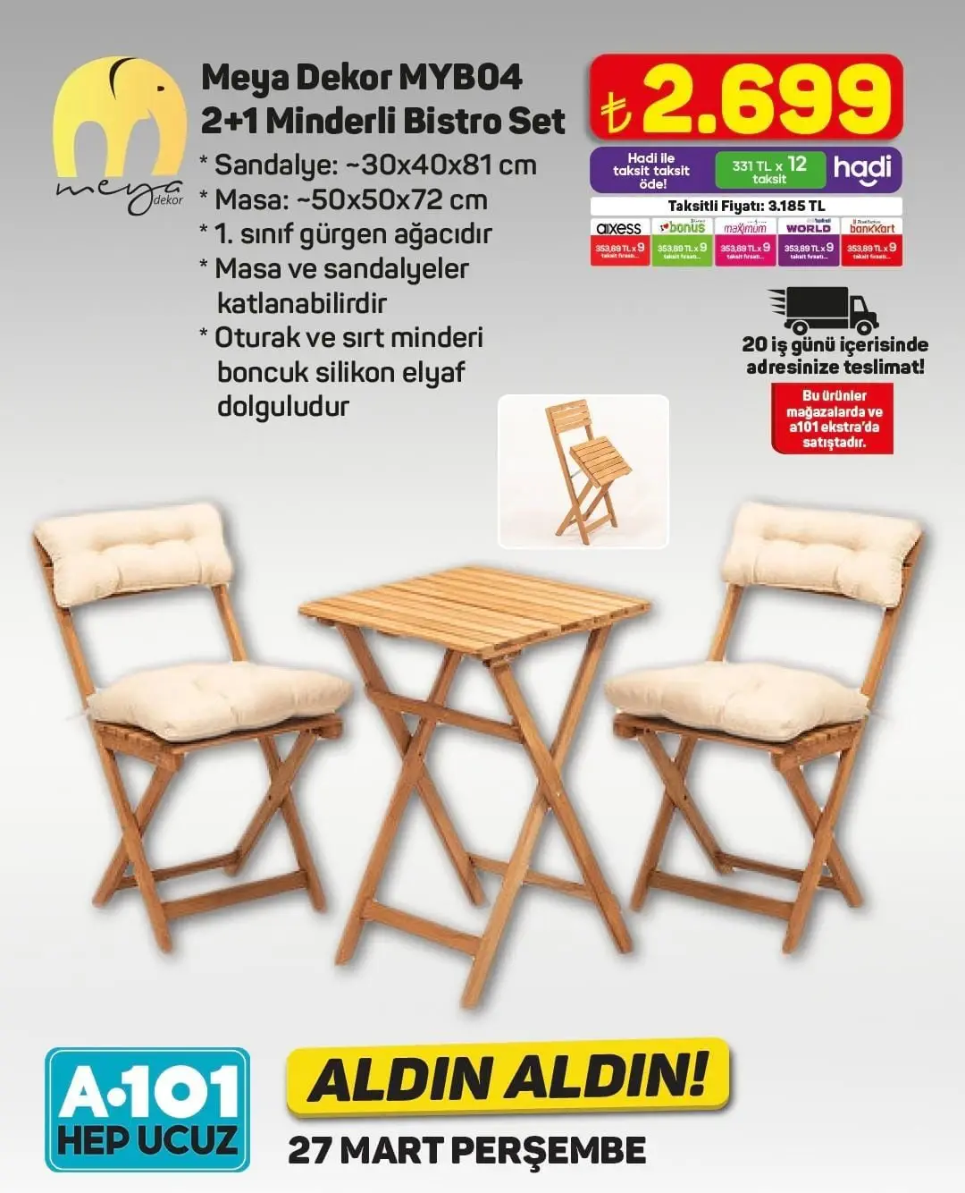 A101'de Bu Hafta Neler Var? 27 Mart - 2 Nisan İndirimli Ürünler Listesi - 94056