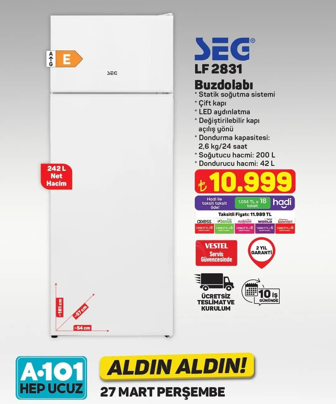 A101'de Bu Hafta Neler Var? 27 Mart - 2 Nisan İndirimli Ürünler Listesi - 94069