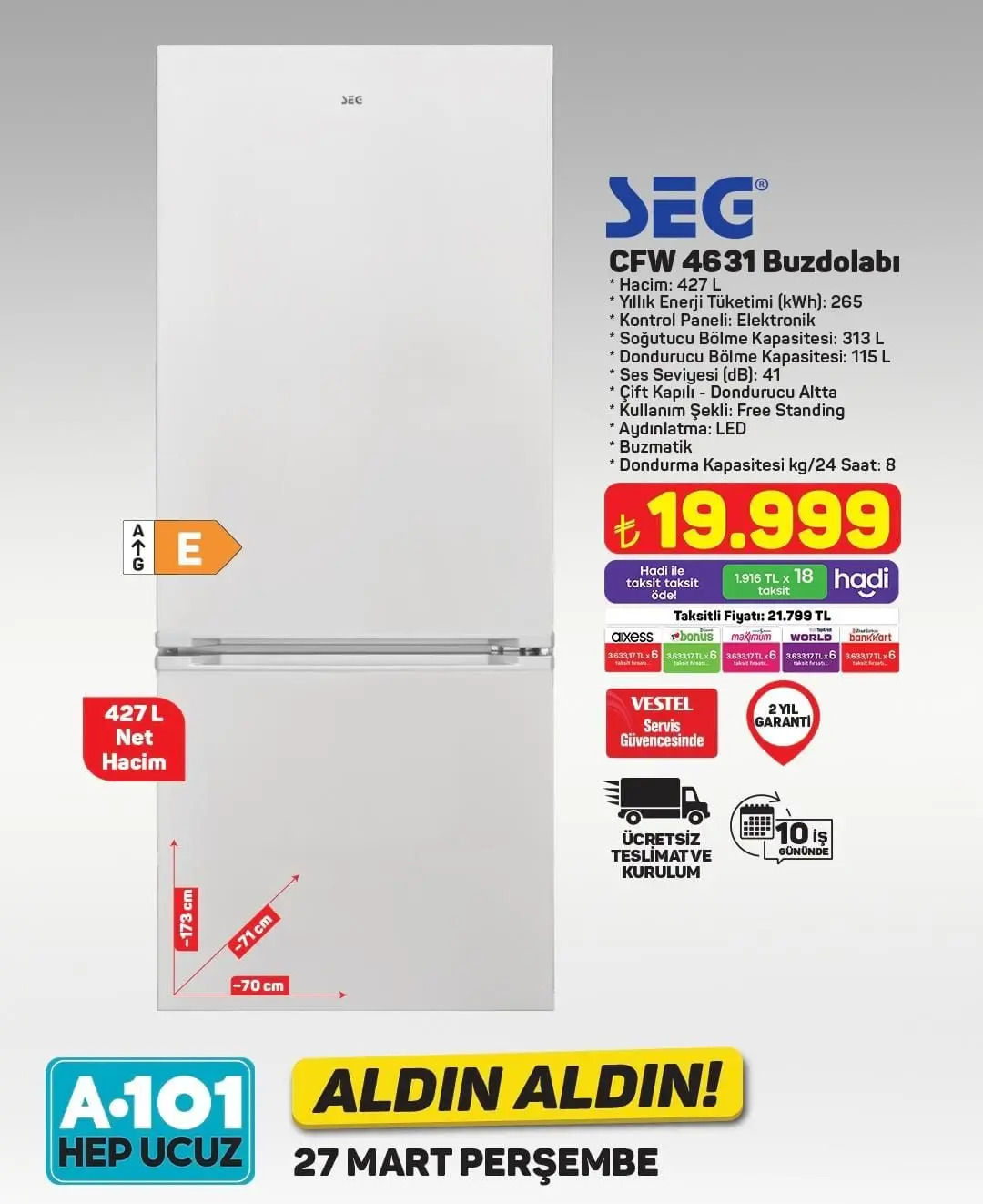 A101'de Bu Hafta Neler Var? 27 Mart - 2 Nisan İndirimli Ürünler Listesi - 8