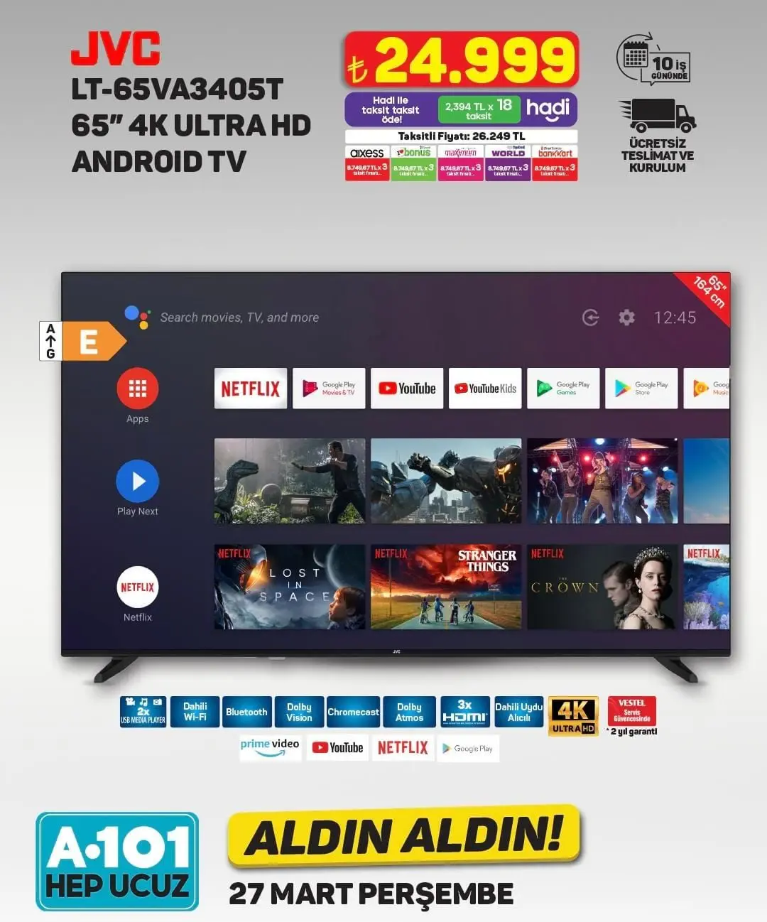 A101'de Bu Hafta Neler Var? 27 Mart - 2 Nisan İndirimli Ürünler Listesi - 94076