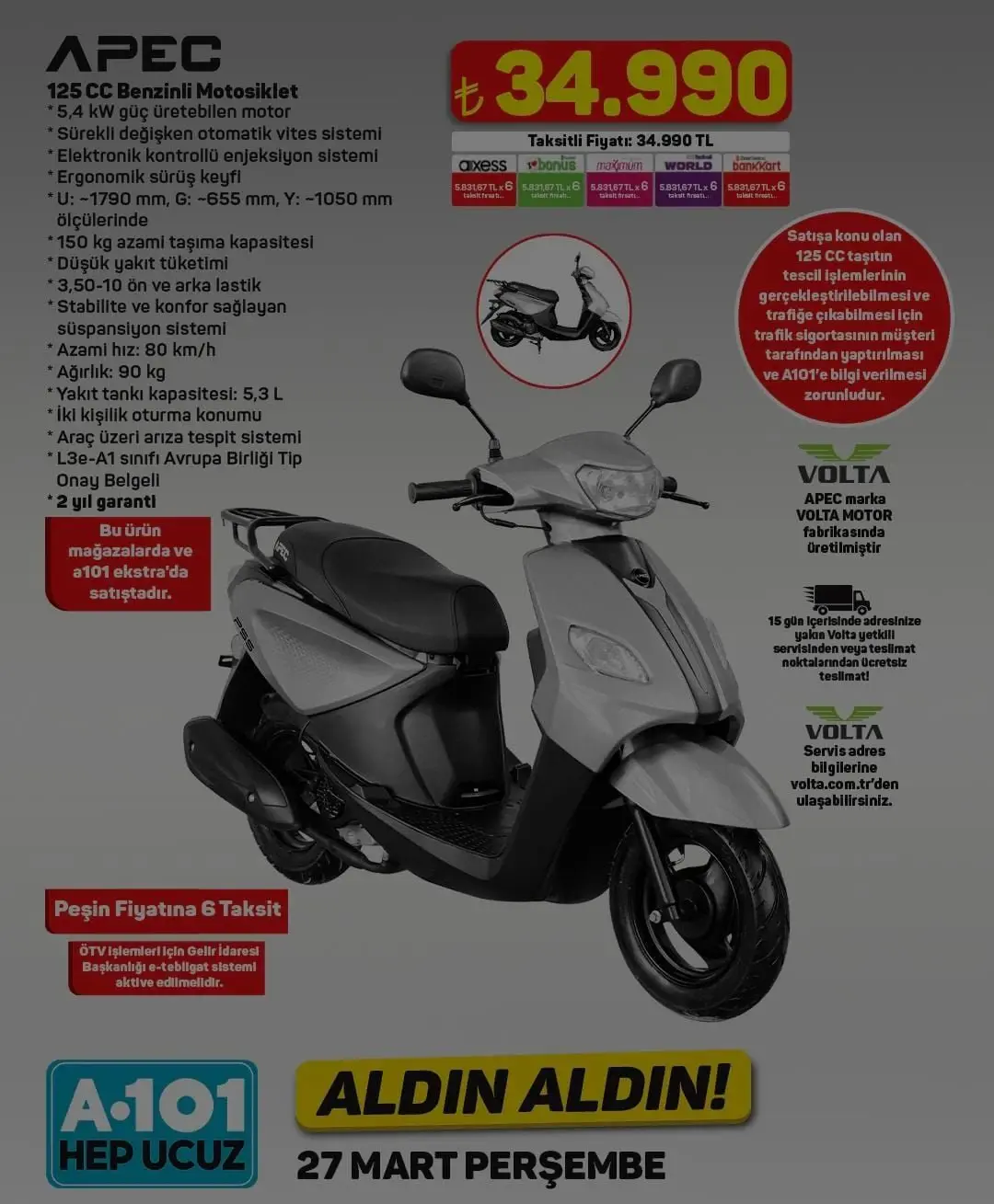 A101'de Bu Hafta Neler Var? 27 Mart - 2 Nisan İndirimli Ürünler Listesi - 94080