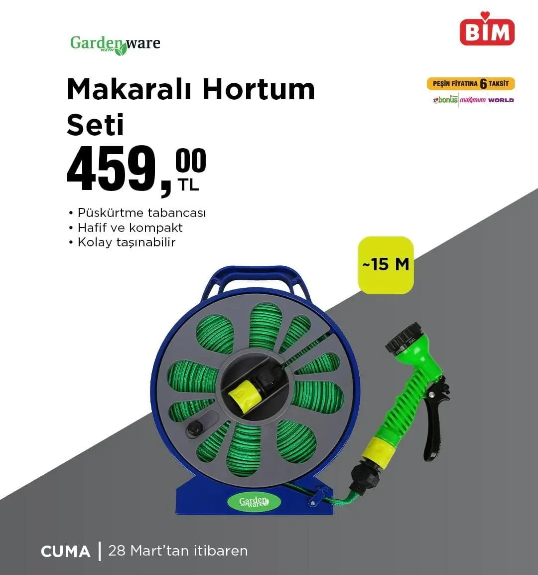 BİM'de bu hafta hangi ürünlerde indirim var? (28 Mart - 3 Nisan)! Bahçenize şenlik geliyor - 94139