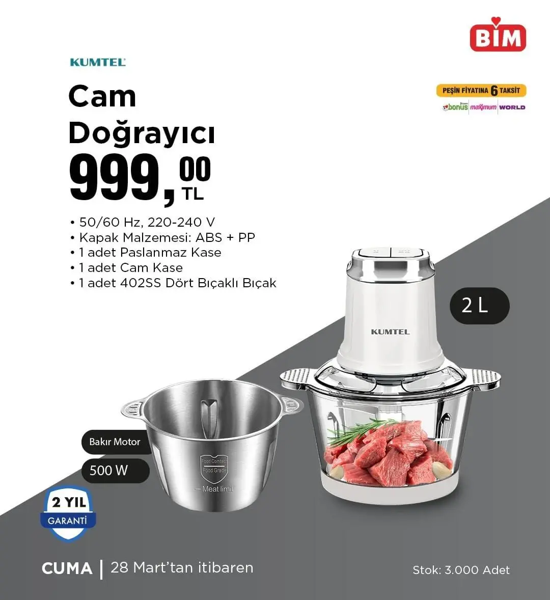 BİM'de bu hafta hangi ürünlerde indirim var? (28 Mart - 3 Nisan)! Bahçenize şenlik geliyor - 94208