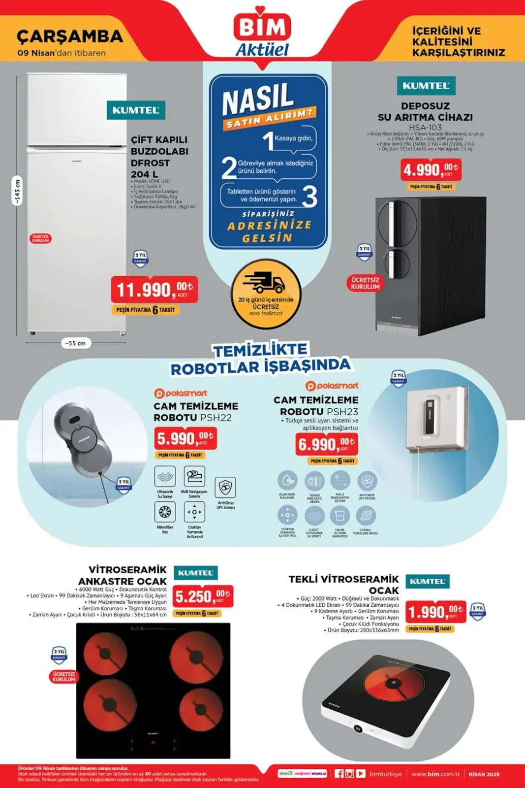 BİM 9 Nisan 2025 Çarşamba aktüel ürünler kataloğu yayınlandı: Buzdolabı, yataklı koltuk ve daha fazlası raflarda - 2
