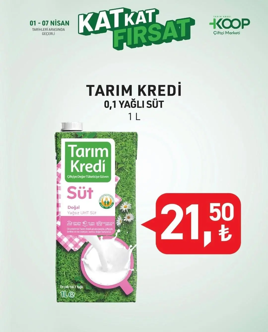 Tarım Kredi KOOP Çiftçi Marketi'nde Nisan indirimi başladı! 04-06 Nisan 2025 kataloğu yayımlandı - 7