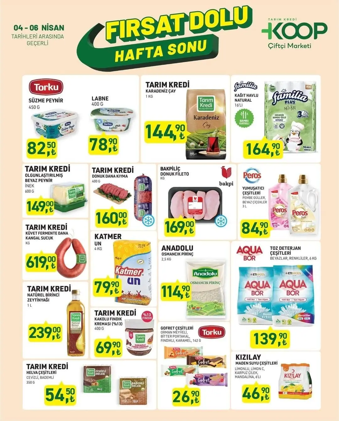 Tarım Kredi KOOP Çiftçi Marketi'nde Nisan indirimi başladı! 04-06 Nisan 2025 kataloğu yayımlandı - 15