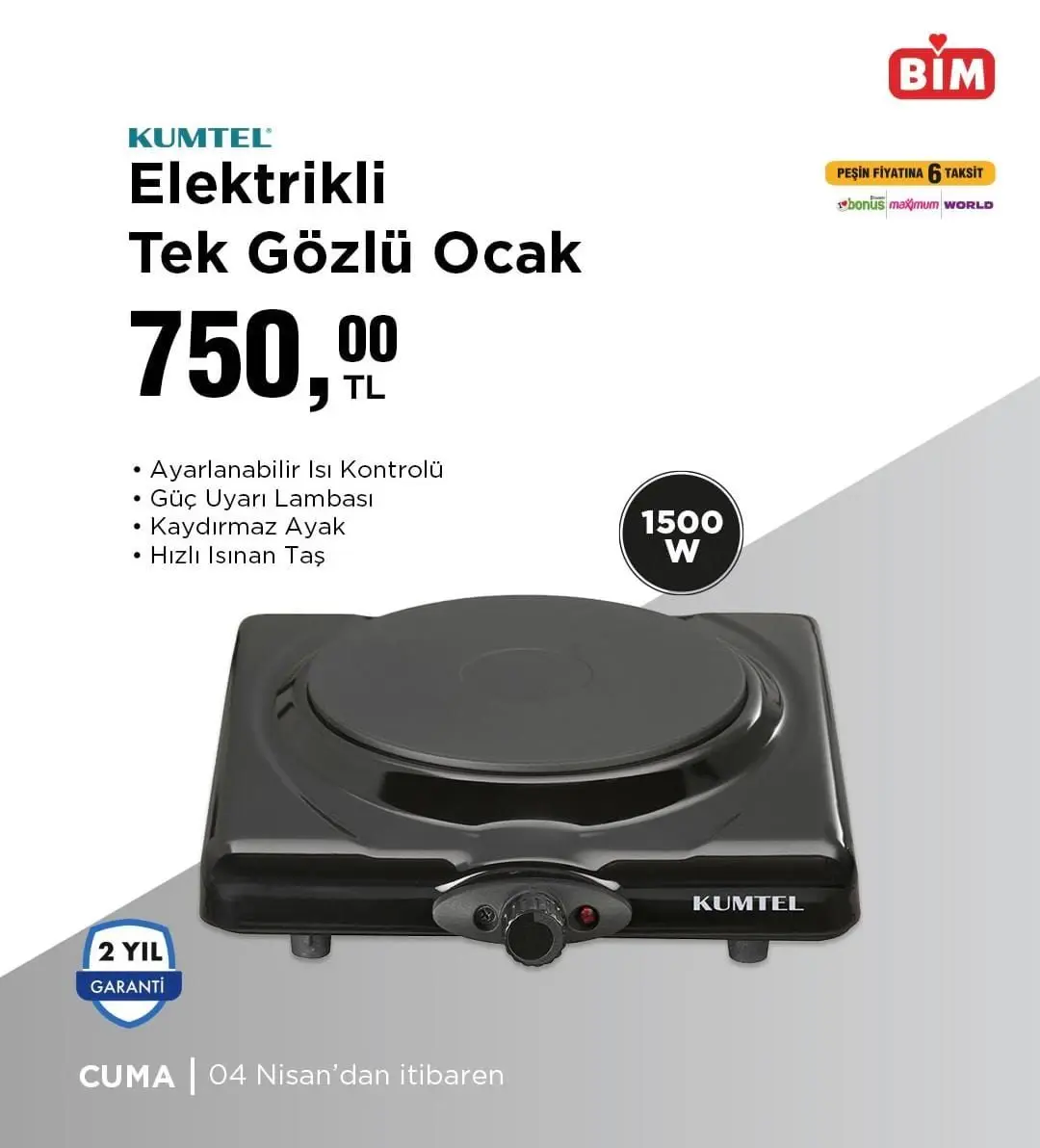 BİM 4-10 Nisan 2025 aktüel ürünler kataloğu yayımlandı! Elektrikli bisikletlerden ev tekstiline geniş ürün yelpazesi - 94489