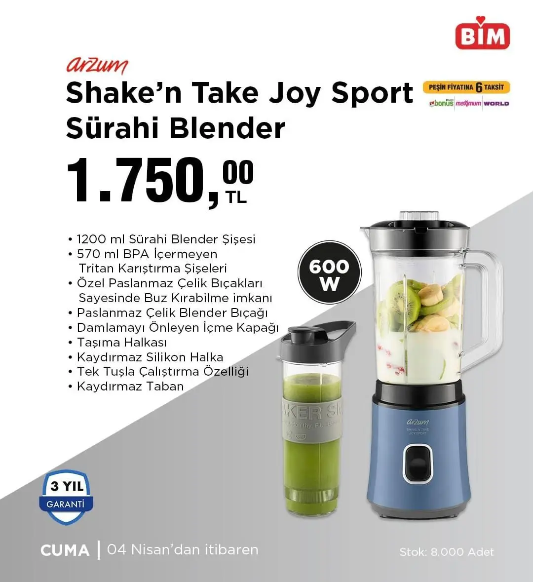 BİM 4-10 Nisan 2025 aktüel ürünler kataloğu yayımlandı! Elektrikli bisikletlerden ev tekstiline geniş ürün yelpazesi - 94493