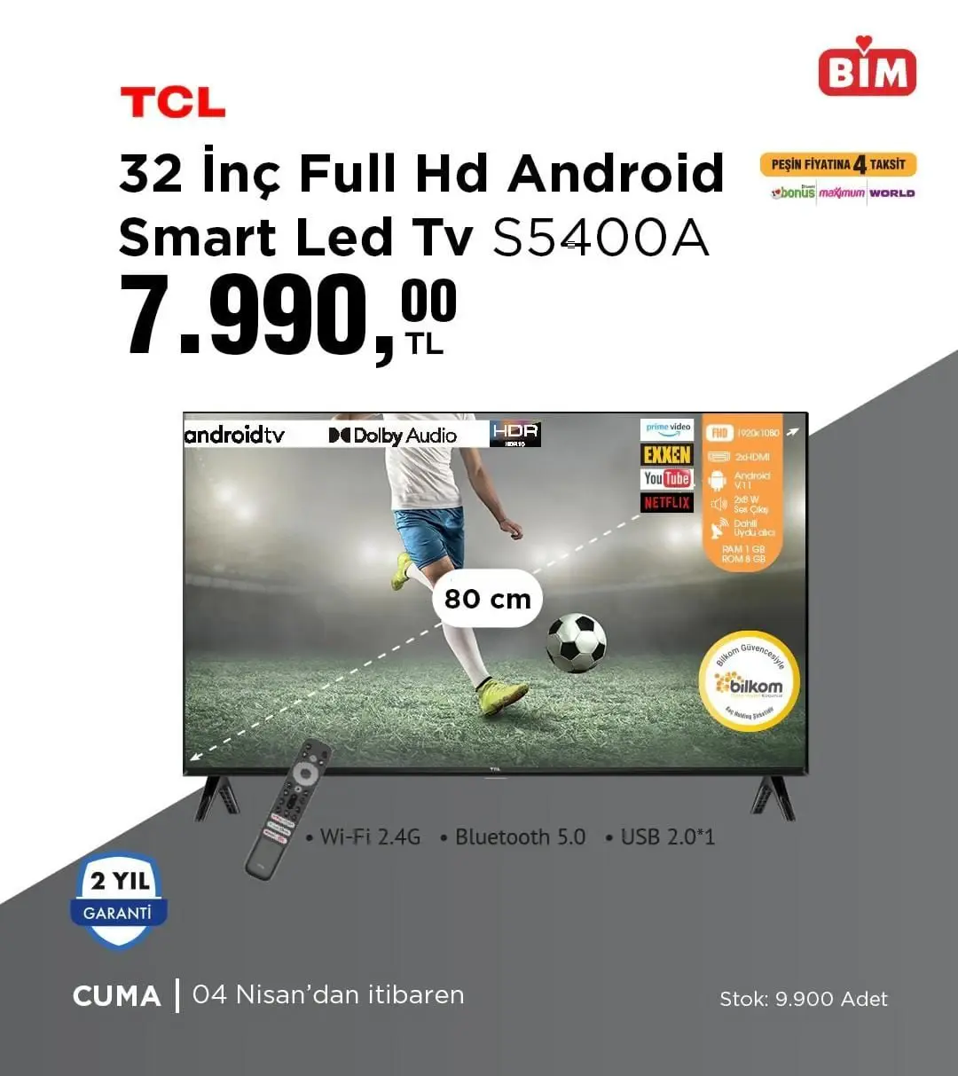 BİM 4-10 Nisan 2025 aktüel ürünler kataloğu yayımlandı! Elektrikli bisikletlerden ev tekstiline geniş ürün yelpazesi - 94514