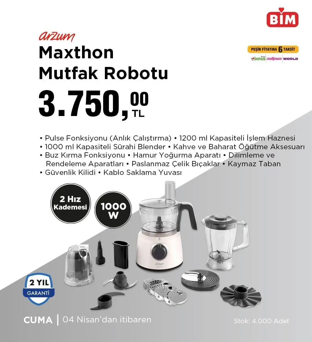 BİM 4-10 Nisan 2025 aktüel ürünler kataloğu yayımlandı! Elektrikli bisikletlerden ev tekstiline geniş ürün yelpazesi - 94518