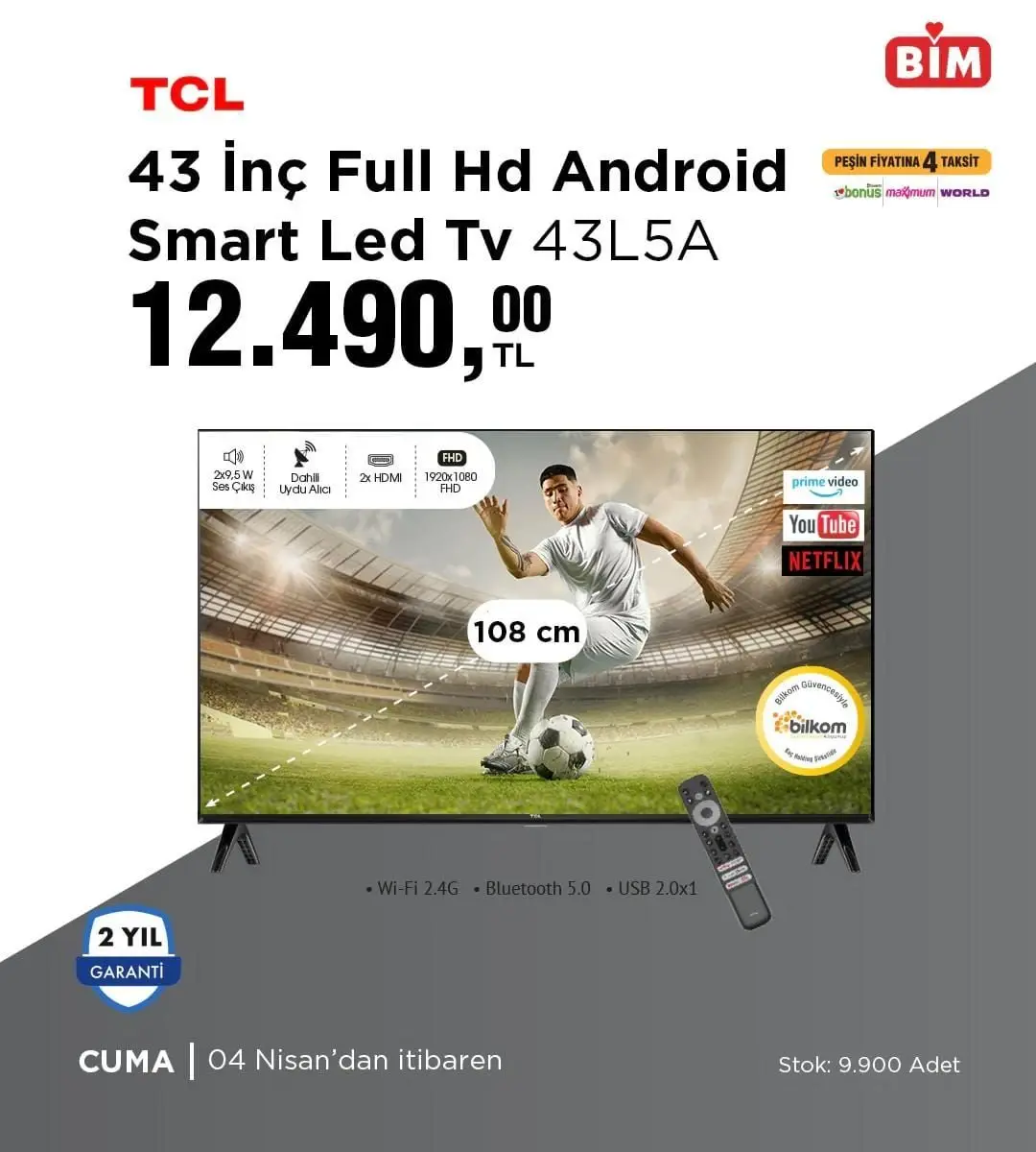 BİM 4-10 Nisan 2025 aktüel ürünler kataloğu yayımlandı! Elektrikli bisikletlerden ev tekstiline geniş ürün yelpazesi - 94529