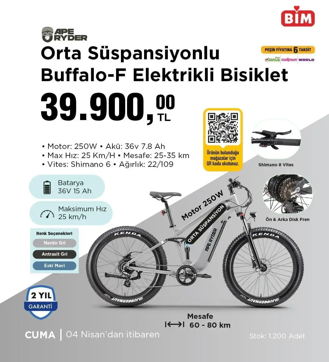 BİM 4-10 Nisan 2025 aktüel ürünler kataloğu yayımlandı! Elektrikli bisikletlerden ev tekstiline geniş ürün yelpazesi - 4