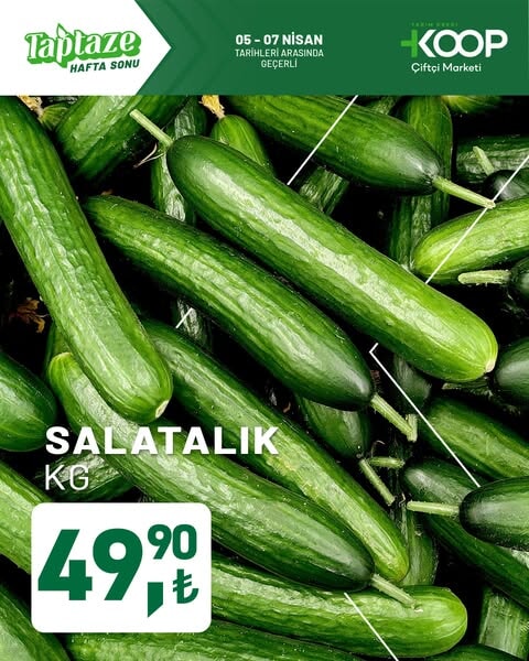 KOOP Market'te Taptaze Hafta Sonu kampanyası başladı! 5-7 Nisan tarihleri arasında geçerli - 94569