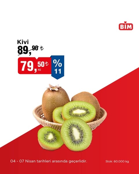 BİM'de 4-7 Nisan tarihleri arasında taze meyve ve sebzelerde indirim fırsatı - 94582