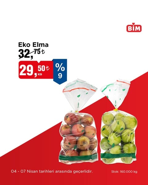 BİM'de 4-7 Nisan tarihleri arasında taze meyve ve sebzelerde indirim fırsatı - 94584