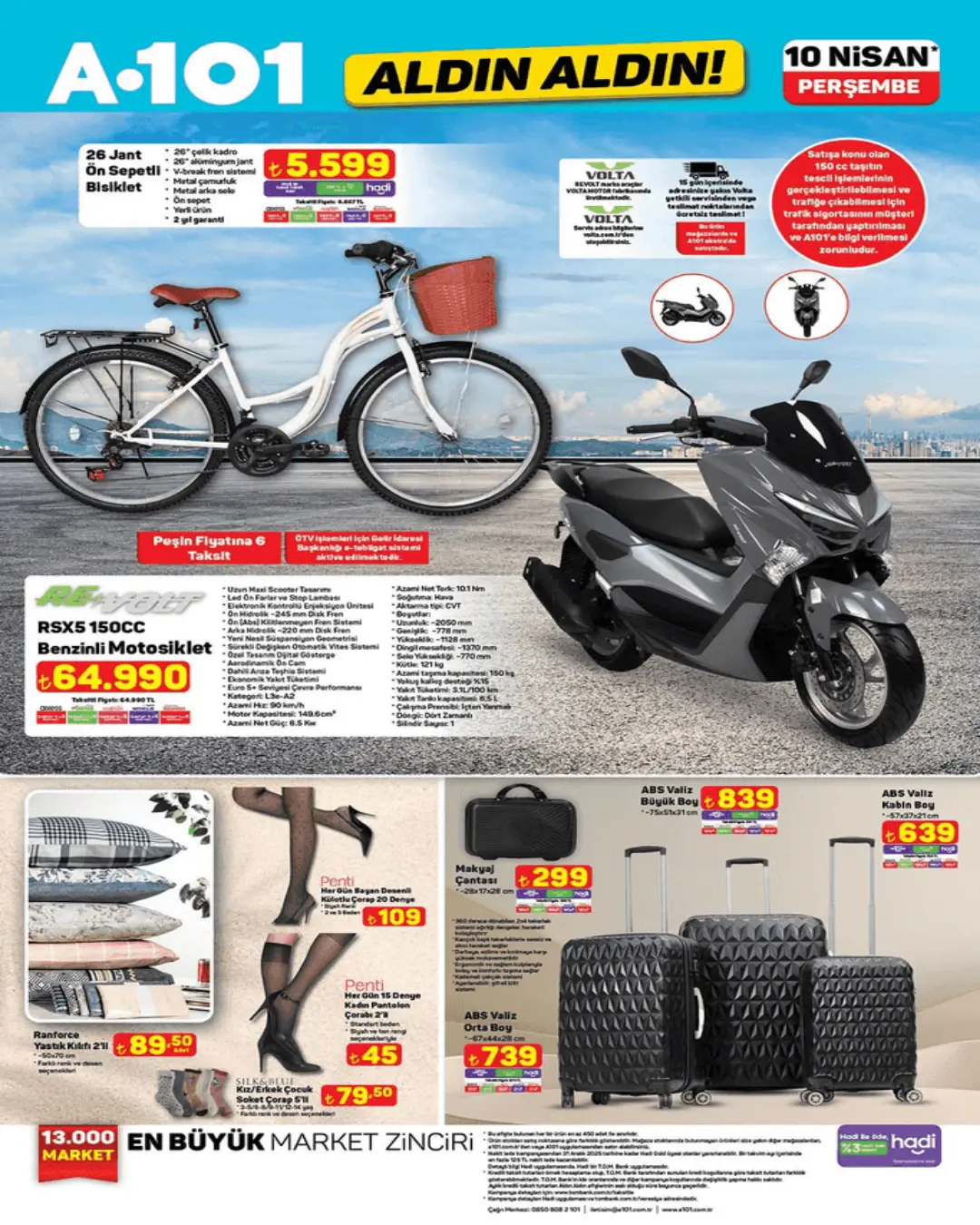 A101'e elektrikli çim biçme makinesi geliyor! 10 Nisan 2025 Perşembe Aktüel Ürünler kataloğu yayında - 6