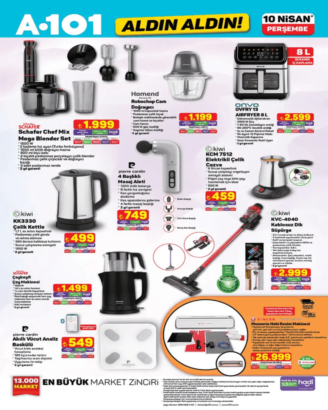 A101'e elektrikli çim biçme makinesi geliyor! 10 Nisan 2025 Perşembe Aktüel Ürünler kataloğu yayında - 94608