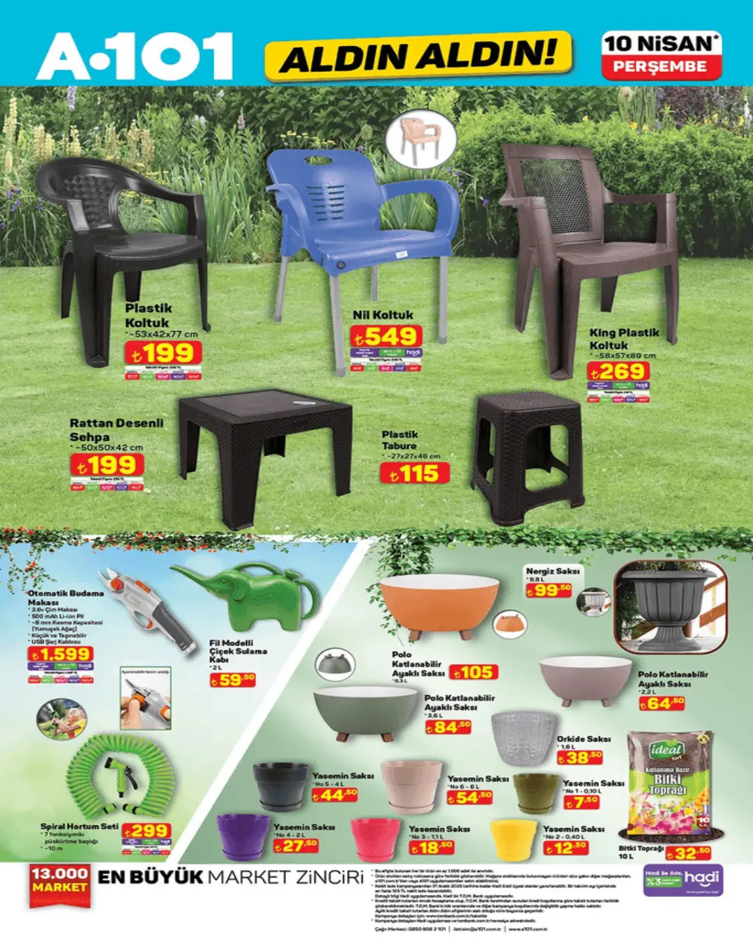 A101'e elektrikli çim biçme makinesi geliyor! 10 Nisan 2025 Perşembe Aktüel Ürünler kataloğu yayında - 94610