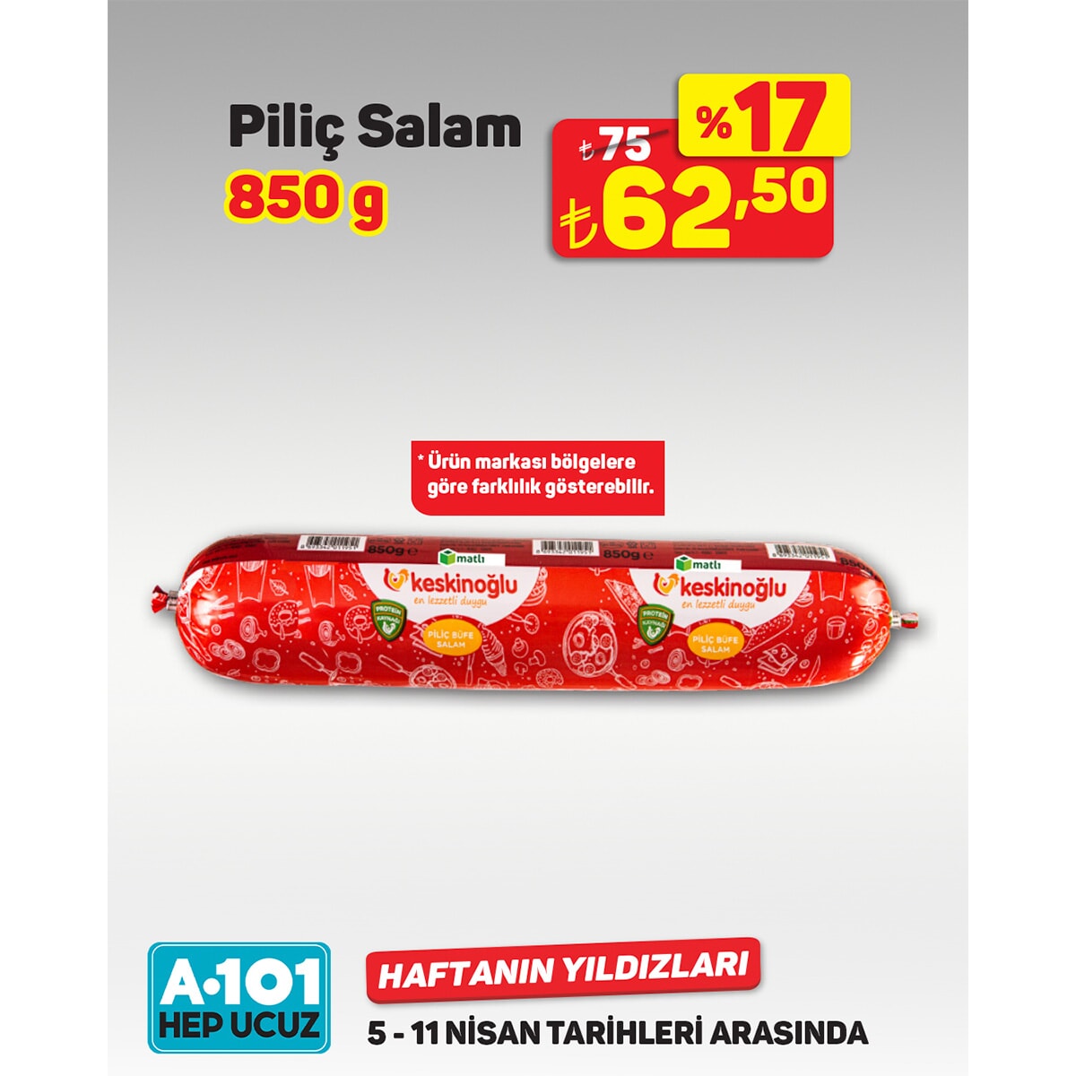 İşte A101'in 5-11 Nisan 2025 tarihleri arasında geçerli Haftanın Yıldızları kampanyası - 94641