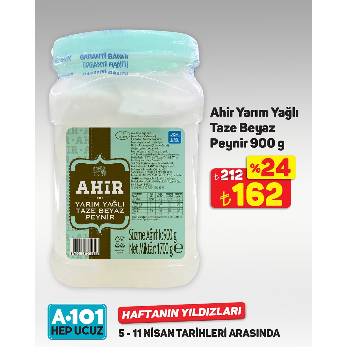 İşte A101'in 5-11 Nisan 2025 tarihleri arasında geçerli Haftanın Yıldızları kampanyası - 94644