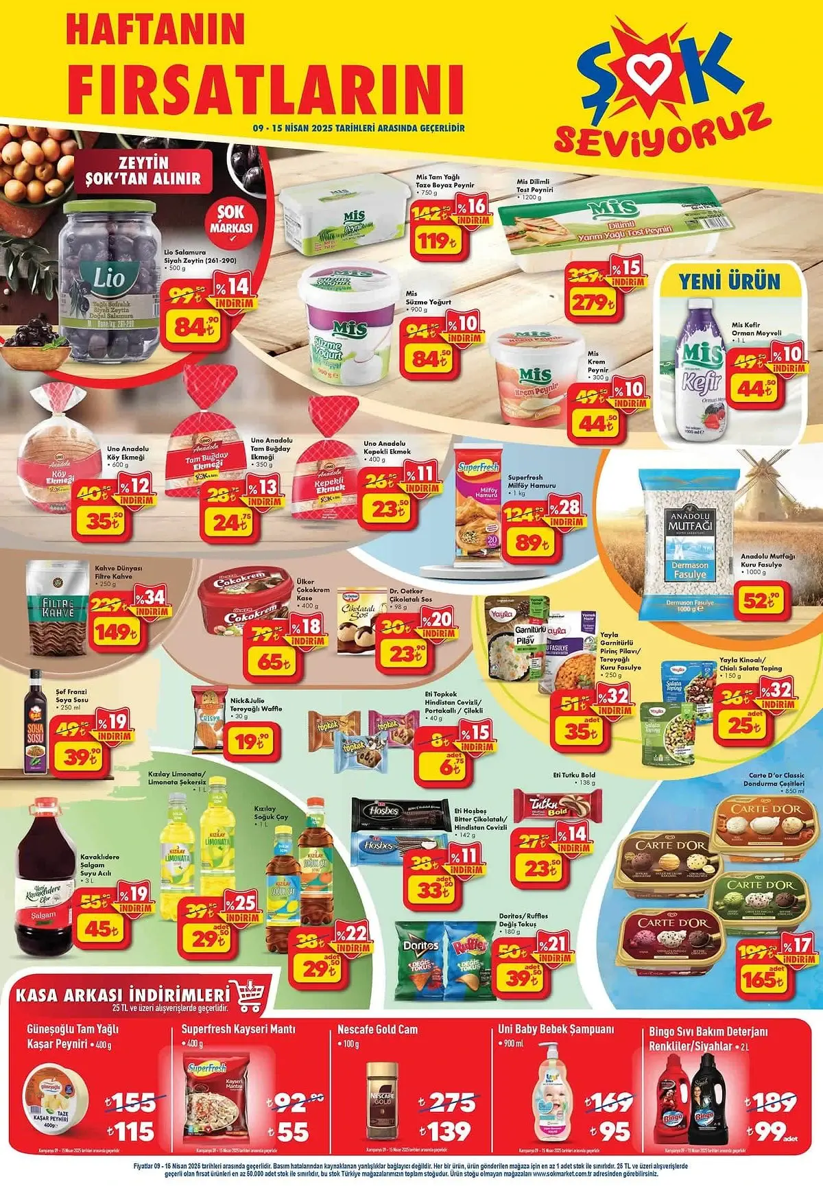 ŞOK Marketlerinde 9-15 Nisan 2025 tarihleri arasında geçerli indirimler ve fırsatlar - 94657
