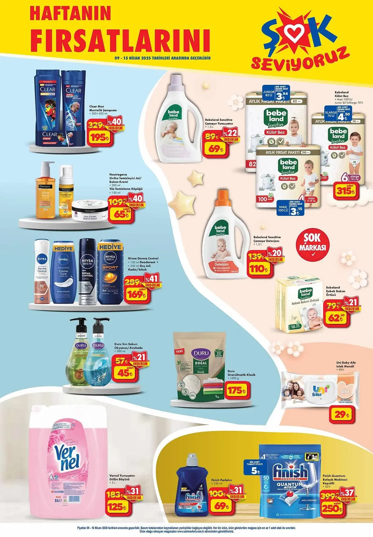 ŞOK Marketlerinde 9-15 Nisan 2025 tarihleri arasında geçerli indirimler ve fırsatlar - 94658