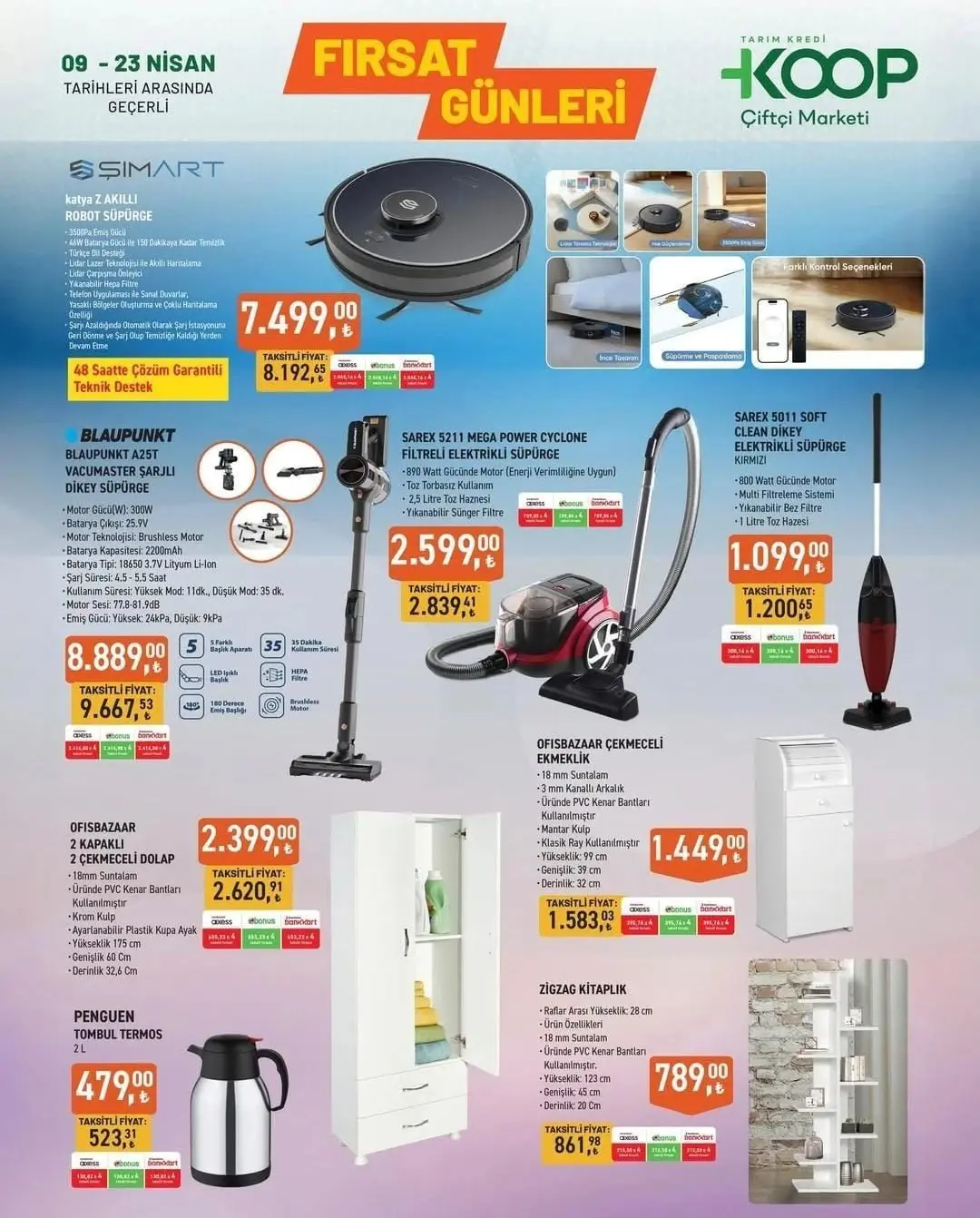 Tarım Kredi KOOP Çiftçi Marketi 9-23 Nisan 2025 Aktüel Ürünler Kataloğu yayınlandı! Robot süpürge ve daha fazlası raflarda - 1