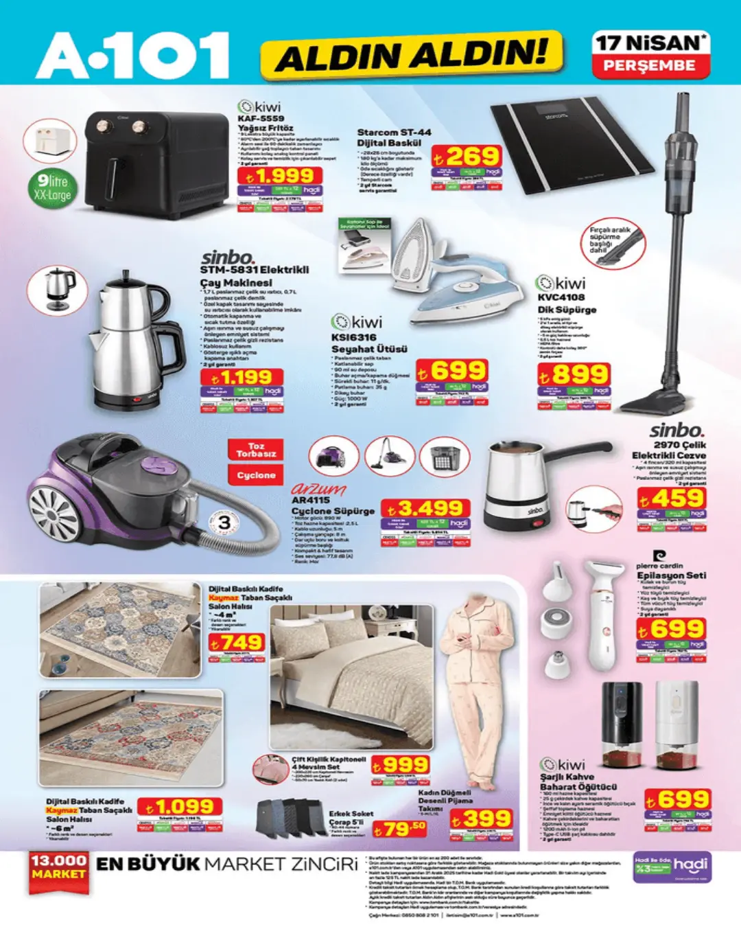 A101 17 Nisan 2025 Aktüel Ürünler kataloğu yayınlandı! Elektronikten kamp malzemelerine bu hafta neler var? - 5