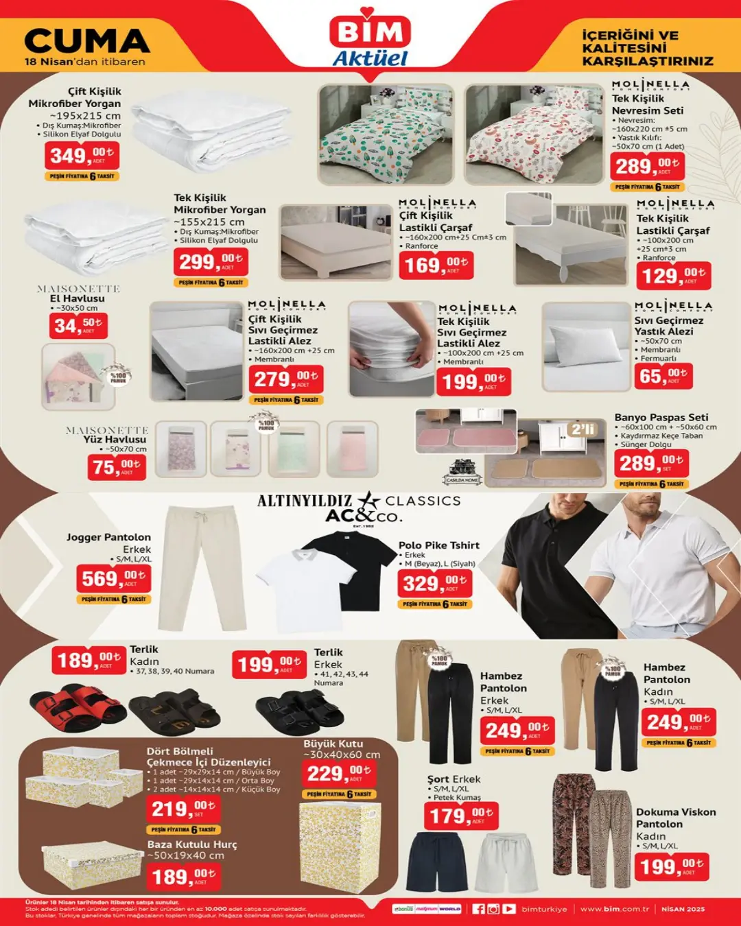 BİM 18 Nisan 2025 Cuma Aktüel Ürünler kataloğu yayınlandı - 94756