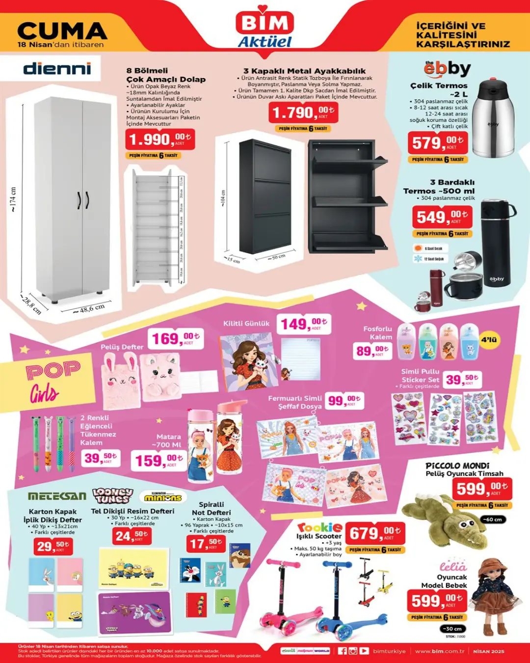 BİM 18 Nisan 2025 Cuma Aktüel Ürünler kataloğu yayınlandı - 94758
